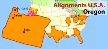 Image of state of Oregon United States